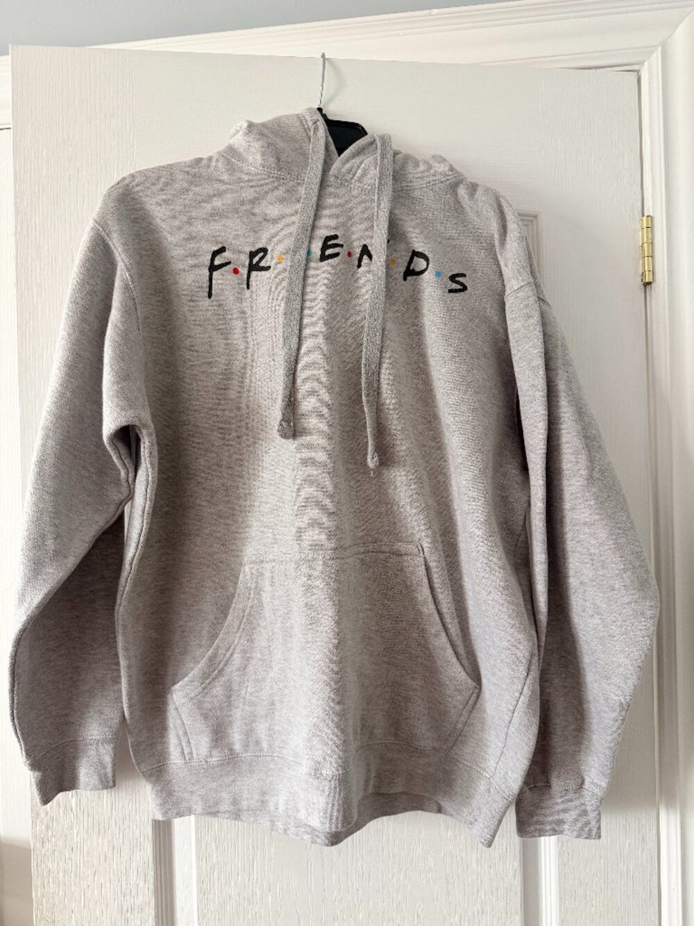 Friends Logo Grey Hooded Sweatshirt - Size L